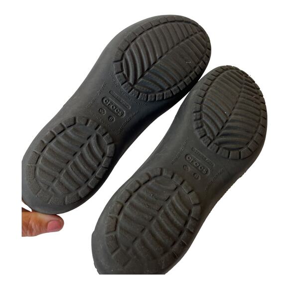 Crocs Kadee Flats Sandals Black 8 - Picture 5 of 6